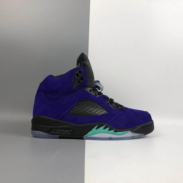 Air Jordan 5 “Alternate Grape” Grape Ice/BlackClearNew Emerald For
