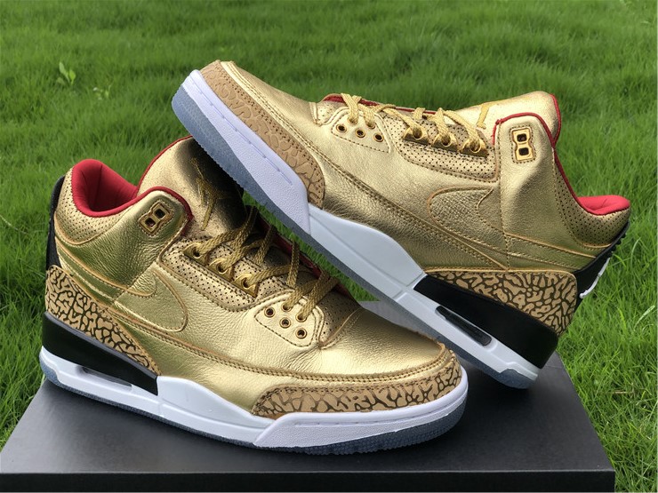 spike lee gold jordans