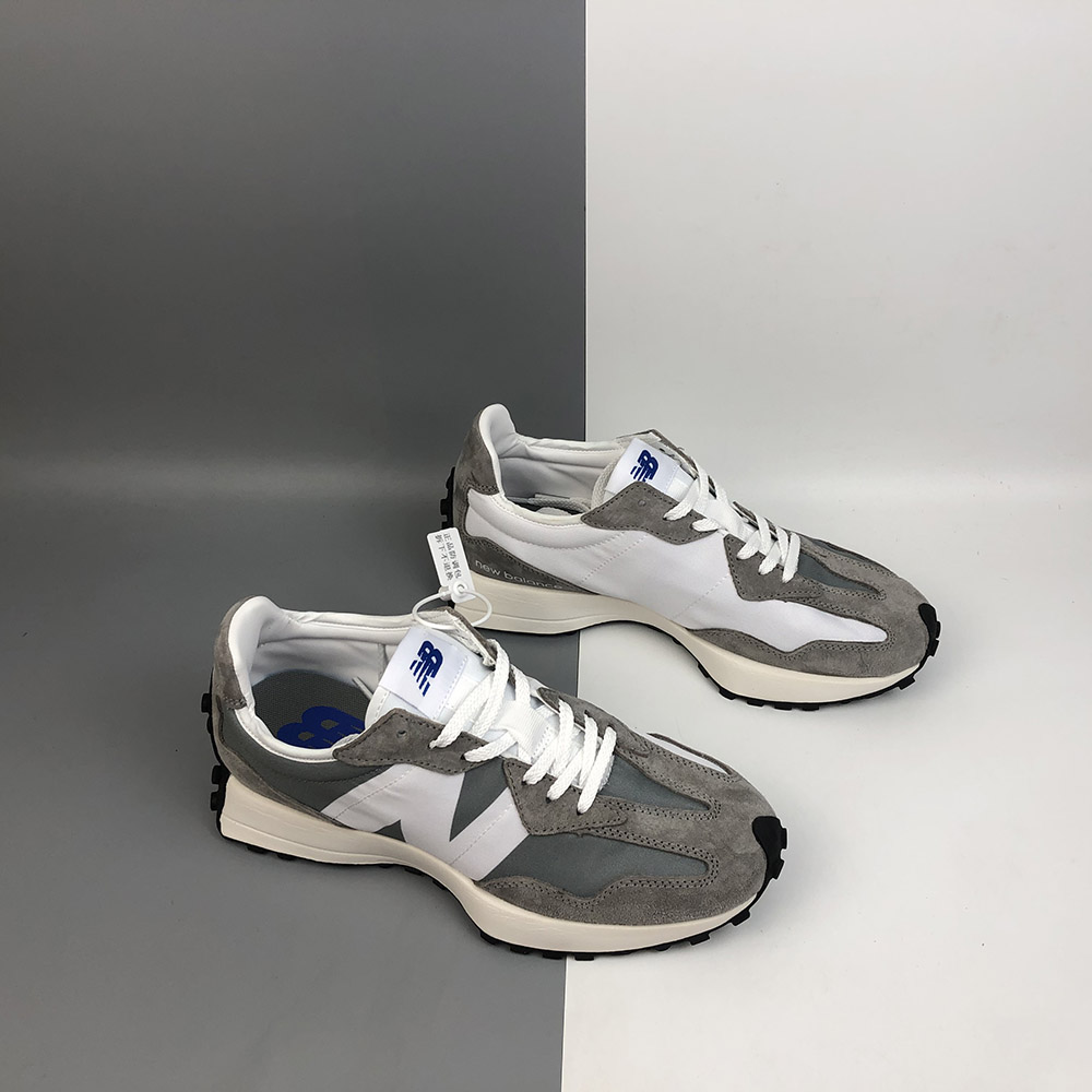 new balance grey and white