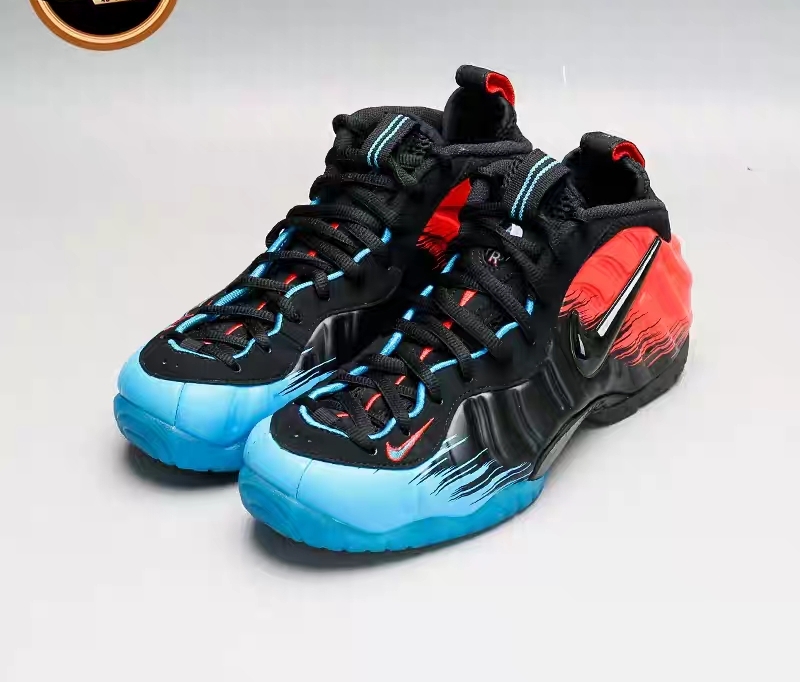 red black and blue foamposites