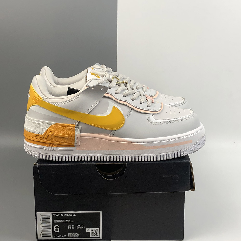 air force 1 shadow trainers vast grey pollen rise washed coral white