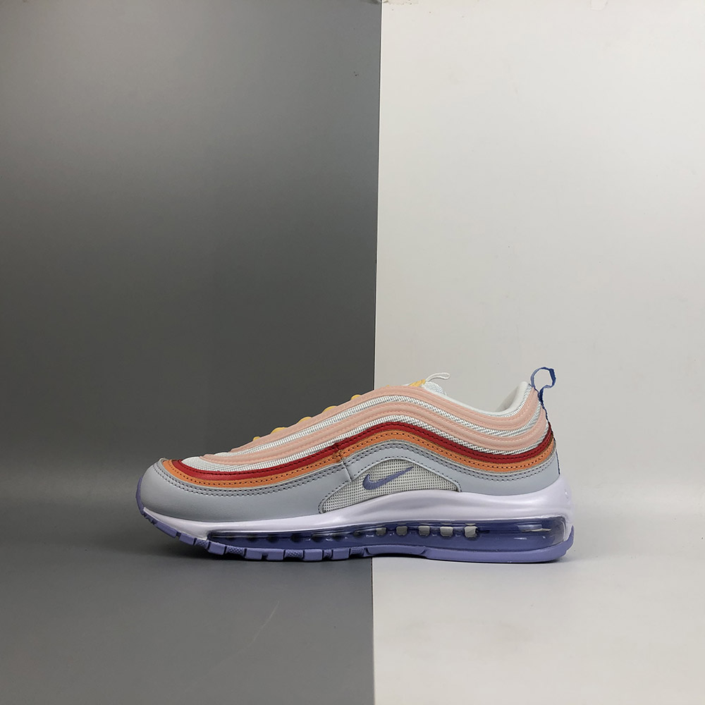 white yellow red blue air max 97