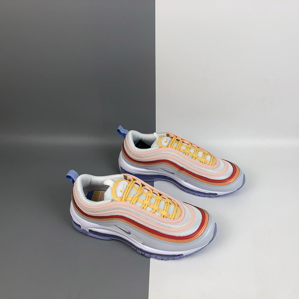 nike air max 97 se white blue red yellow