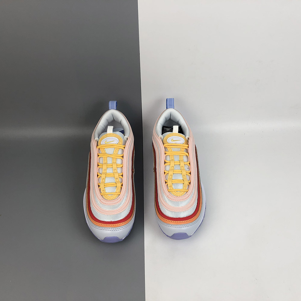 nike air max 97 se white blue red yellow