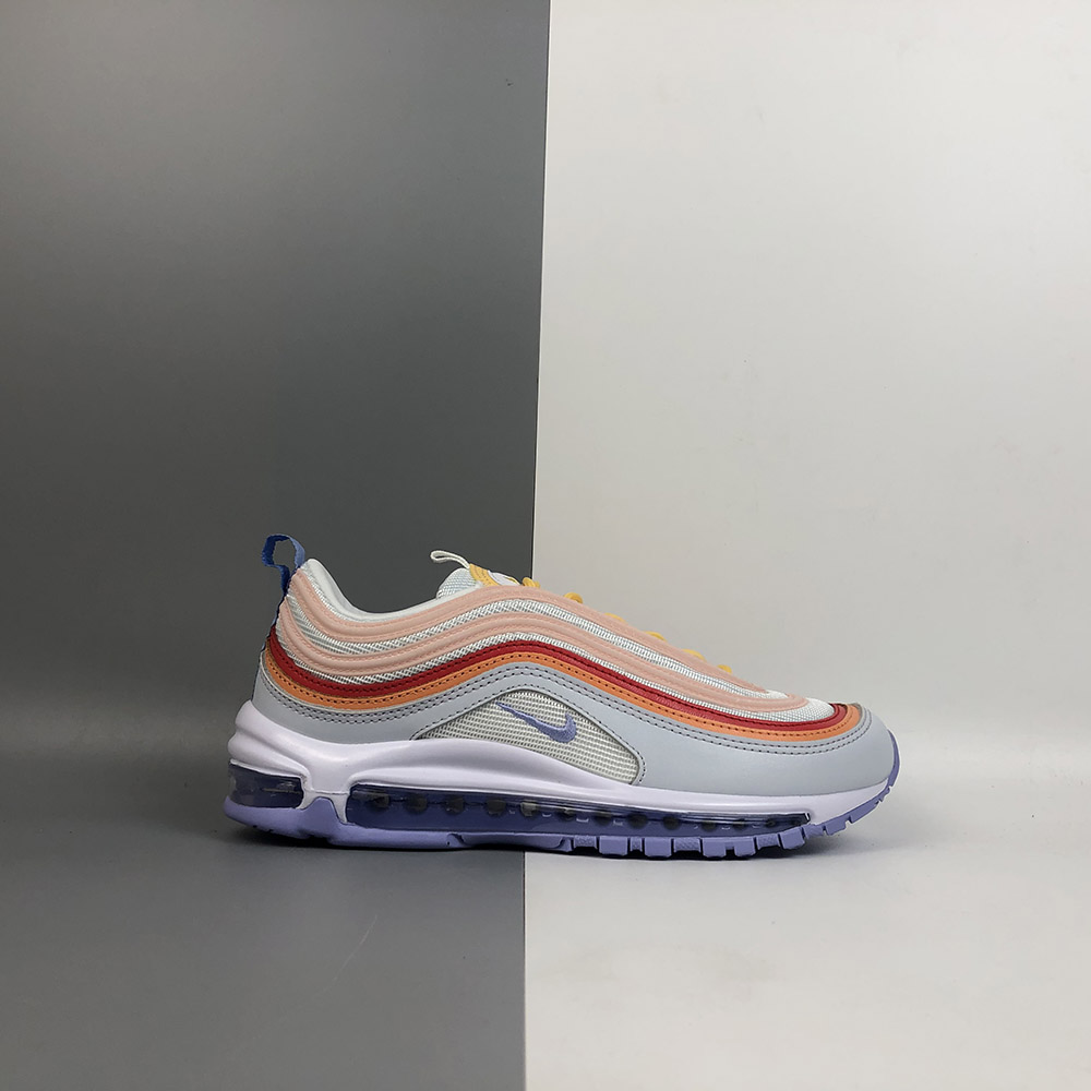 Nike Air Max 97 White/Red-Orange-Sunny Yellow For Sale – Fitforhealth