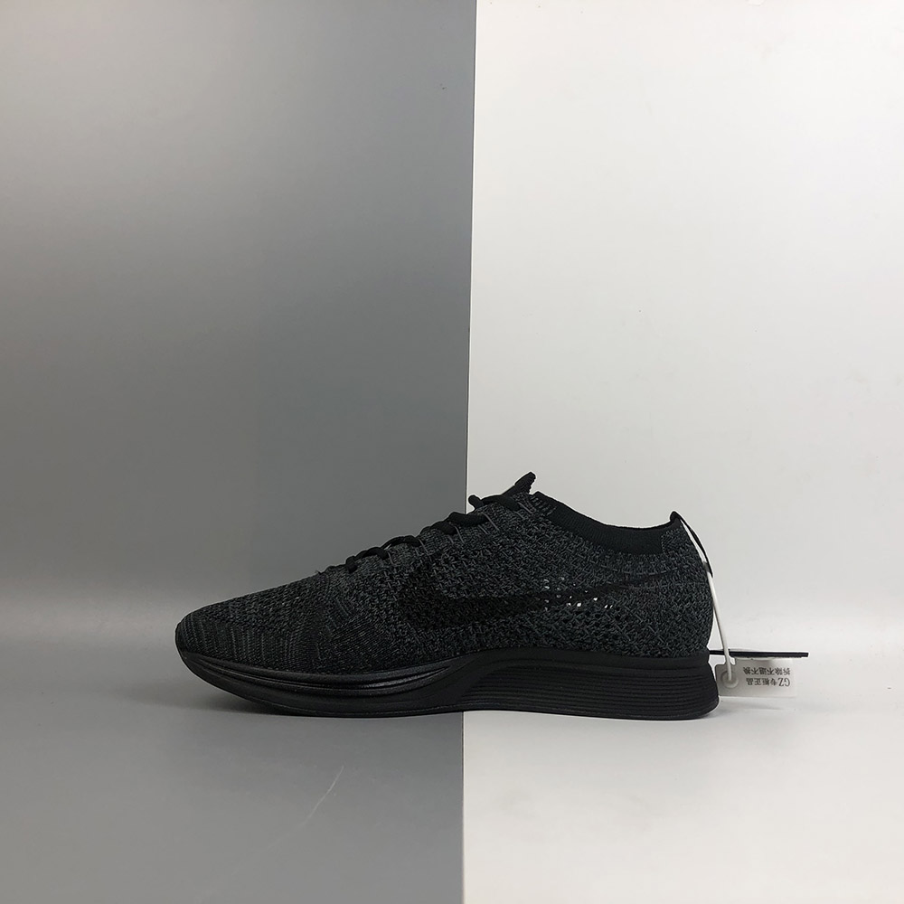 nike flyknit racer triple black for sale