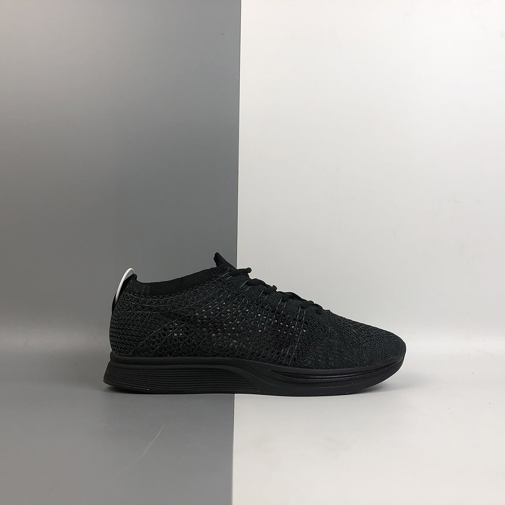 black flyknit shoes