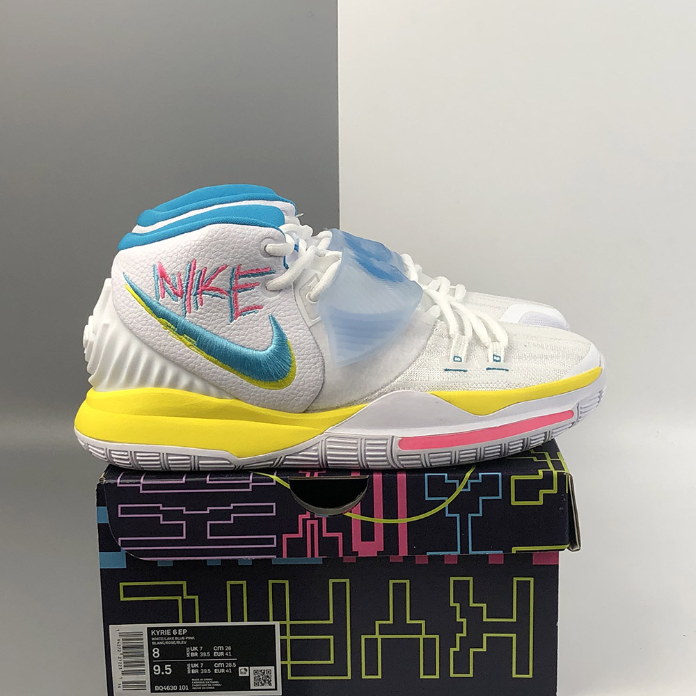 kyrie 6 white blue pink