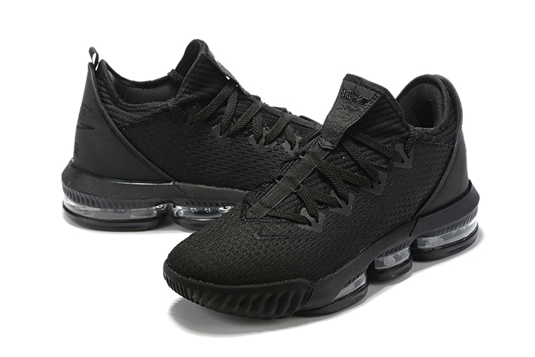 all black lebron 16 low