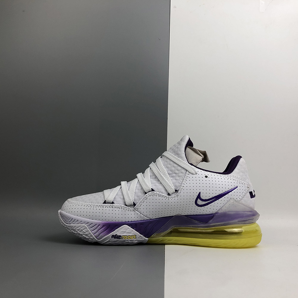 lebron 17 purple and white