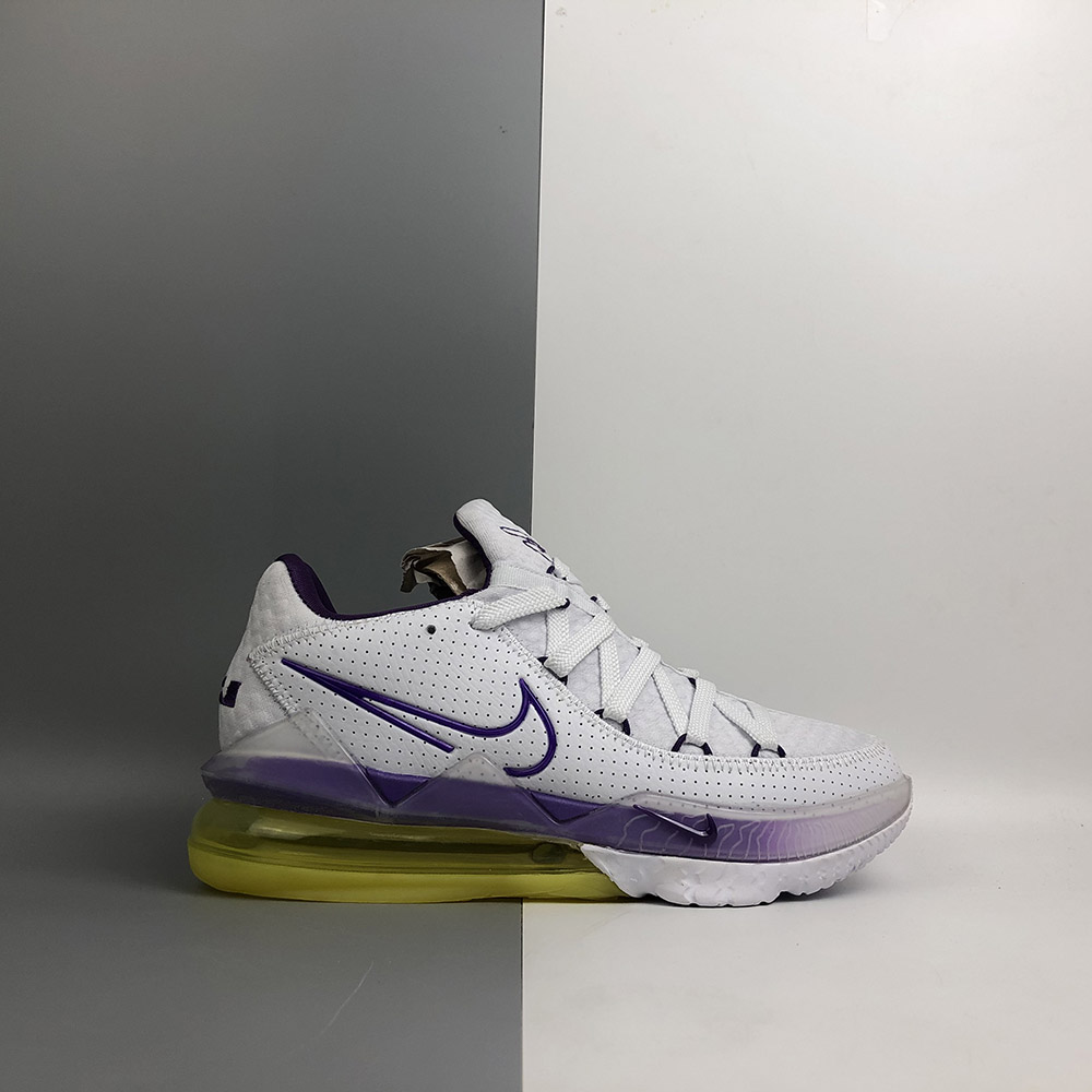 lebron 17 low white voltage purple