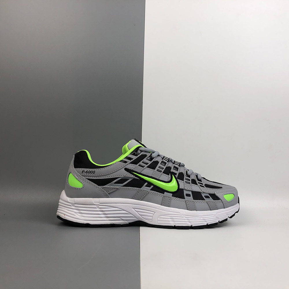 Nike P-6000 Wolf Grey/Black-White-Electric Green For Sale – The 