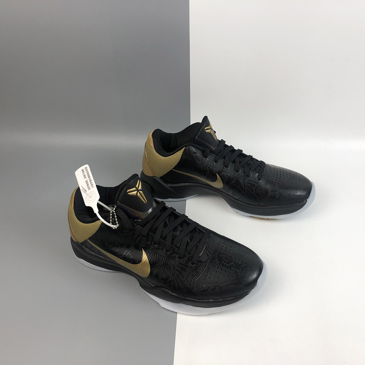 kobe 5 black and gold