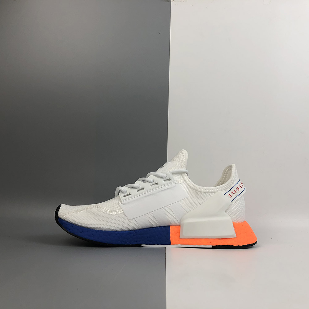 adidas nmd orange and blue