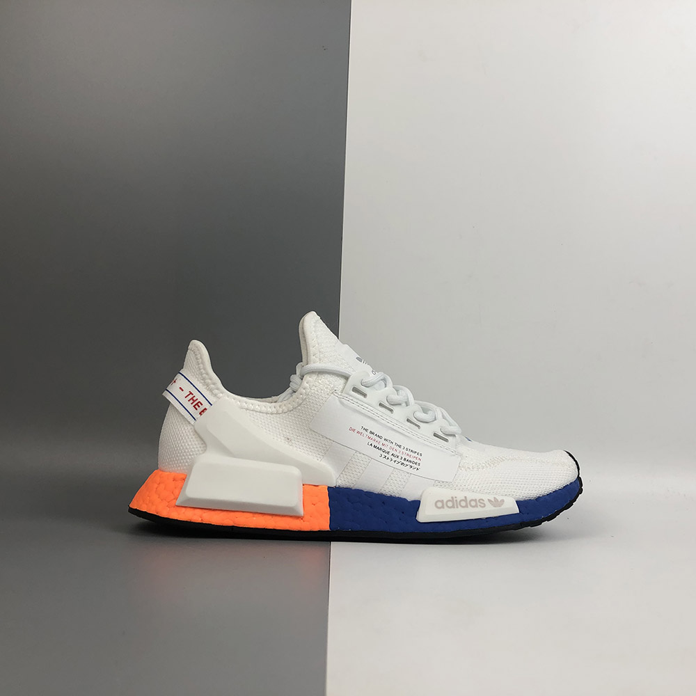 nmd orange and blue