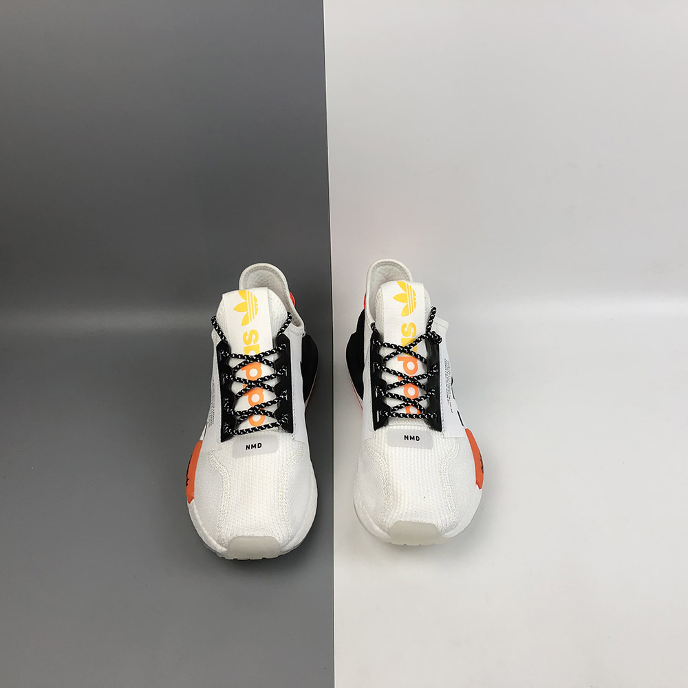 adidas nmd r1 white black solar red