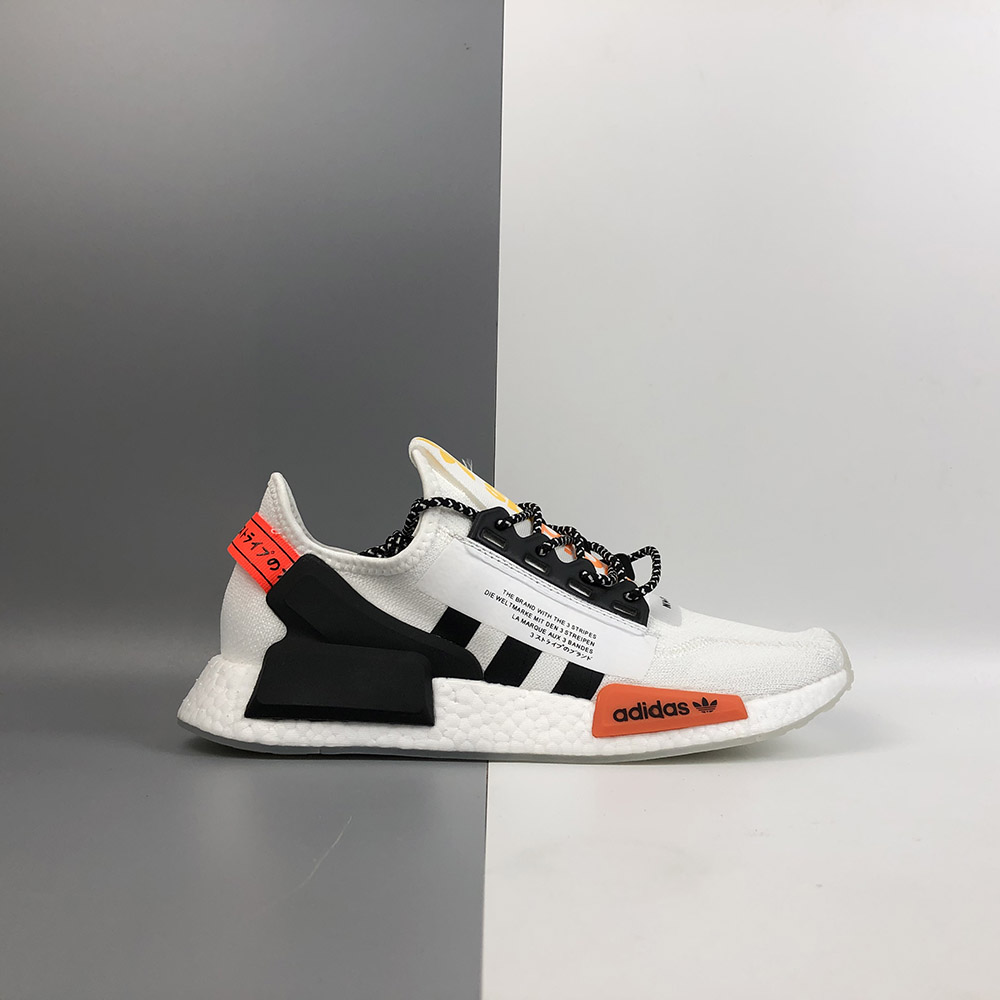 adidas nmd r1 v2 black red white