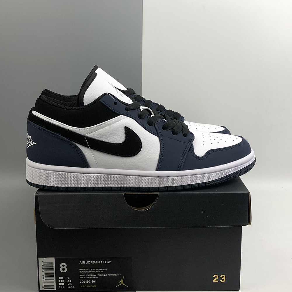 Air Jordan 1 Low White Black Midnight Navy For Sale Aractidf