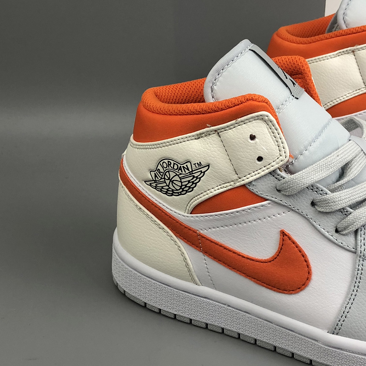 air jordan 1 mid trainers white starfish pure platinum