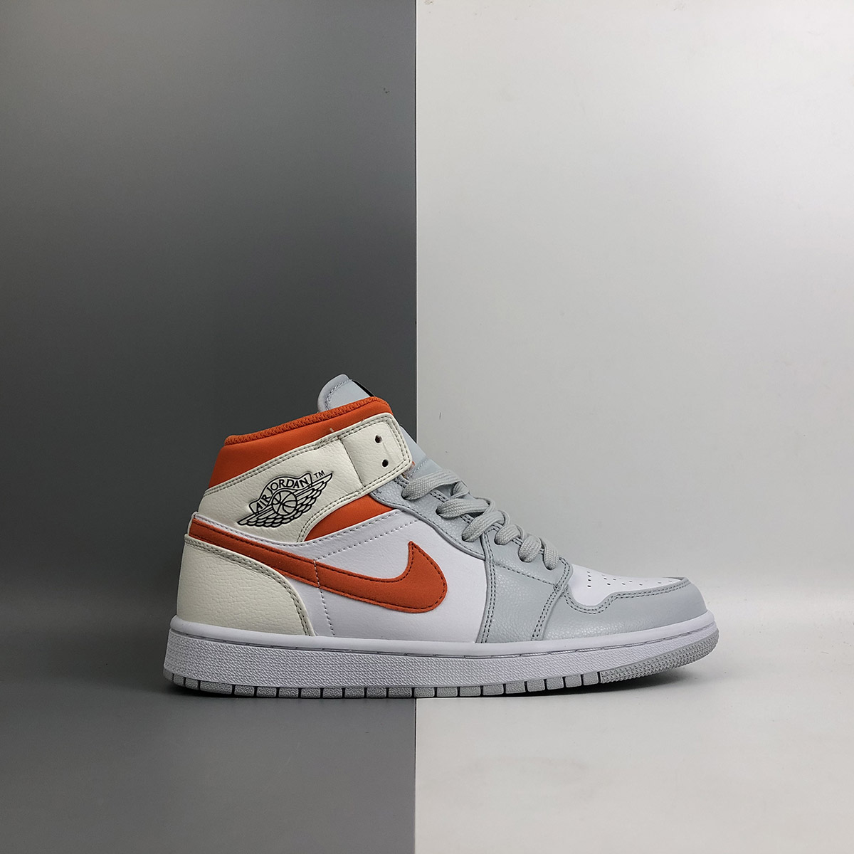 air jordan 1 mid trainers white starfish pure platinum