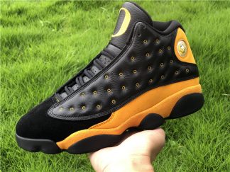 jordan 13 orange and black