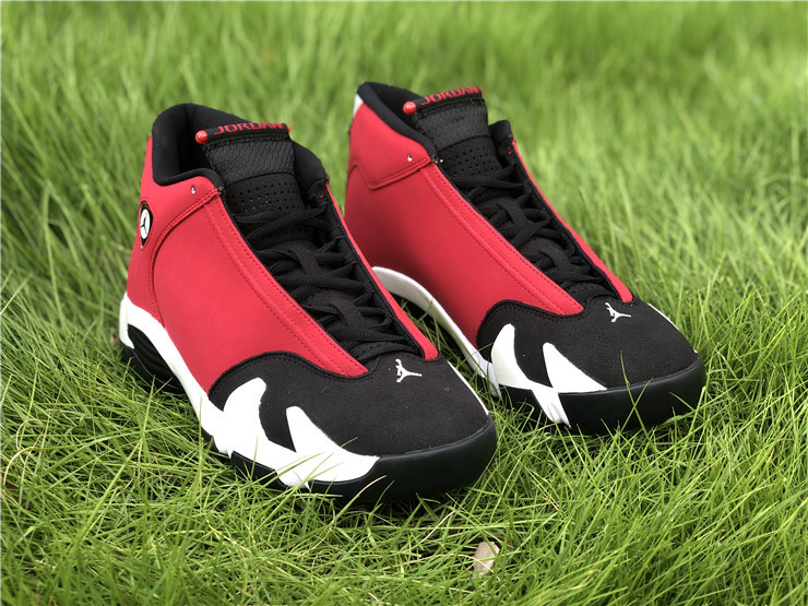 jordan 14s red and white