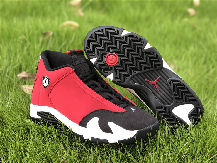 Air Jordan 14 Black/Gym Red-White-Off 