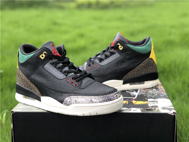 jordan 3 gray and green