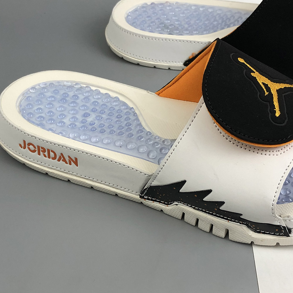jordan gray and orange slides