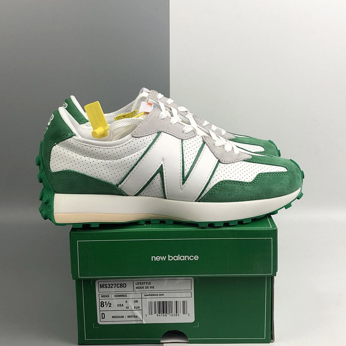 new balance green white