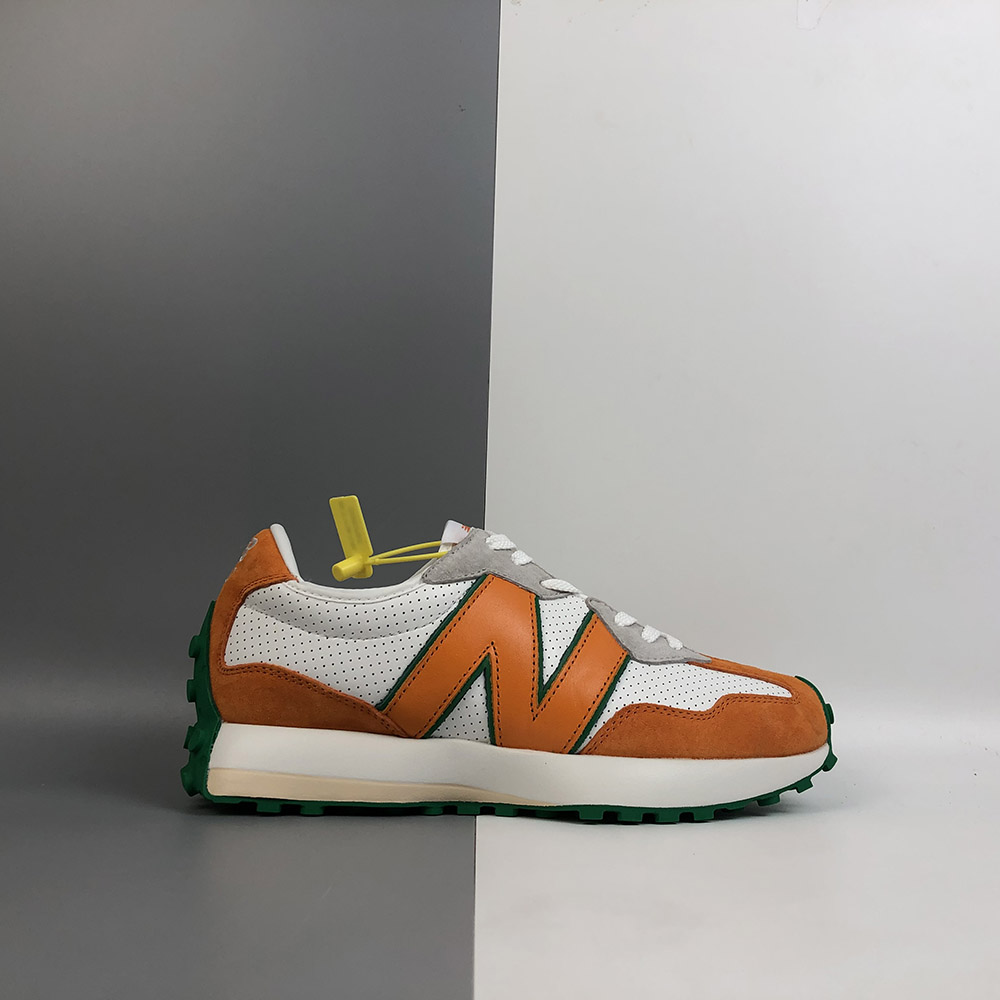 white and orange new balance