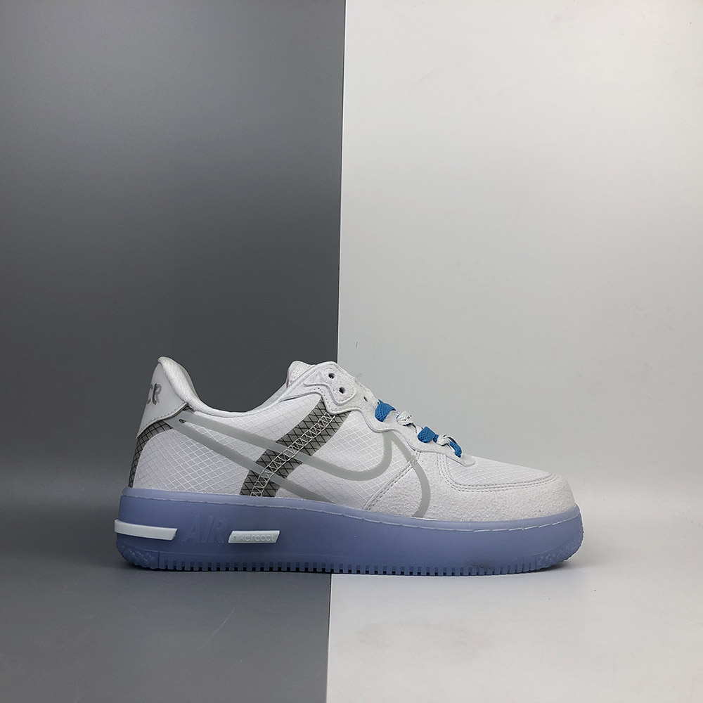 Nike Air Force 1 React “White Ice” For 