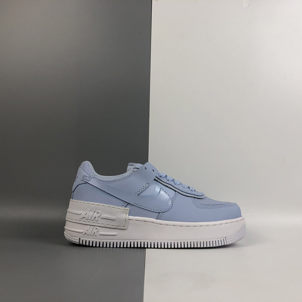 blue and white nike air force