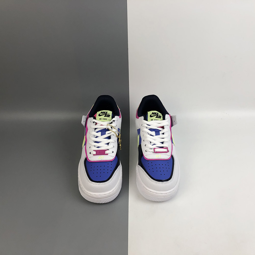 air force 1 shadow white barely volt sapphire fire pink blackened blue