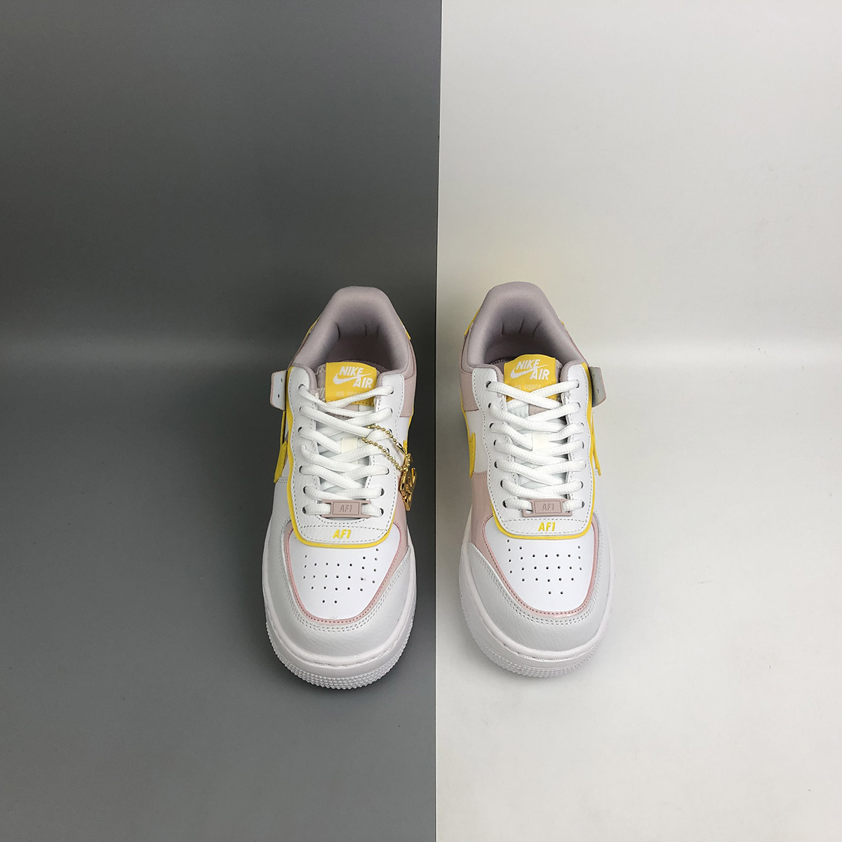 nike air force 1 beige yellow