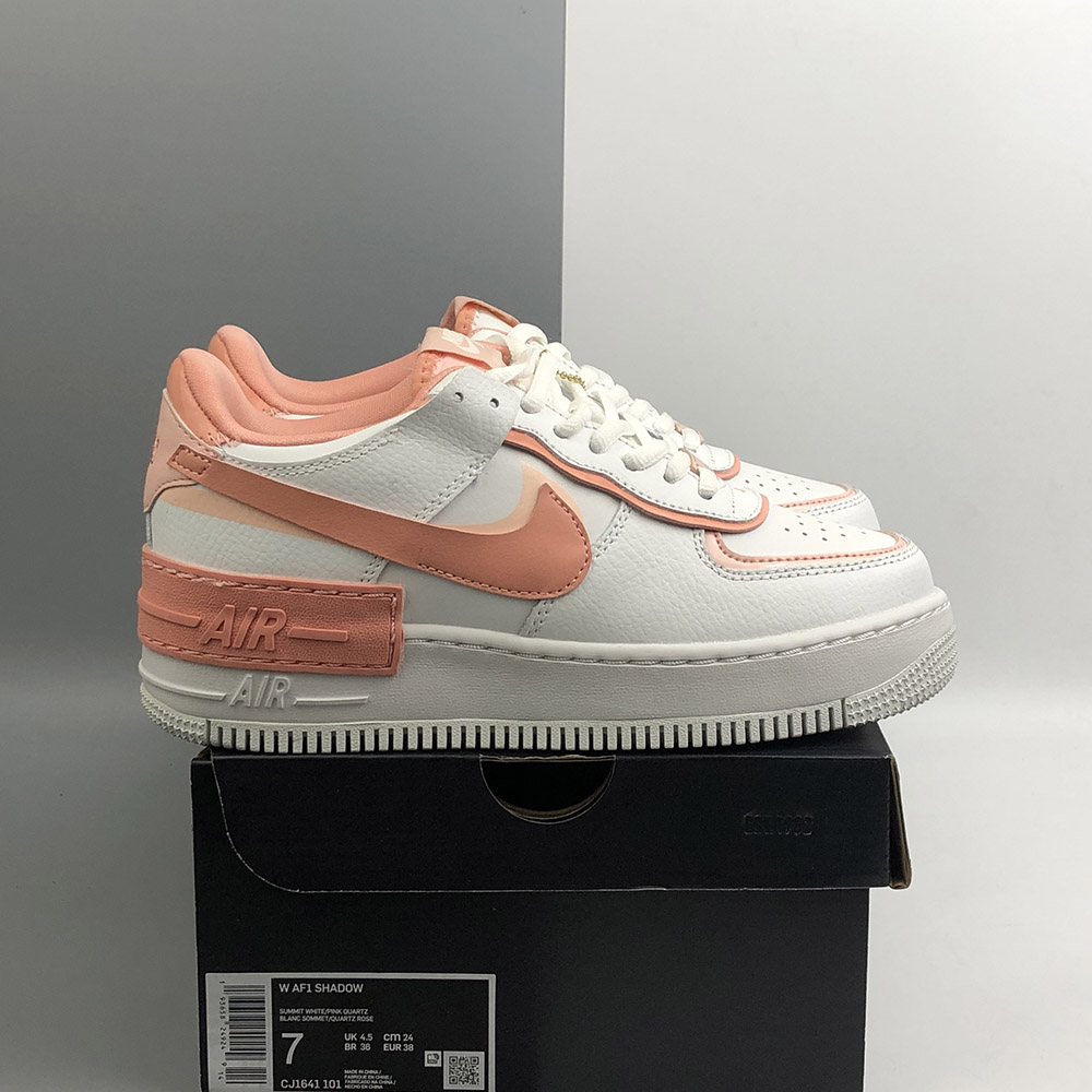 nike af1 shadow white pink