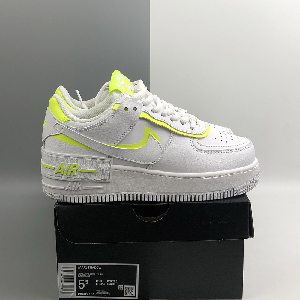 nike air force 1 shadow lemon