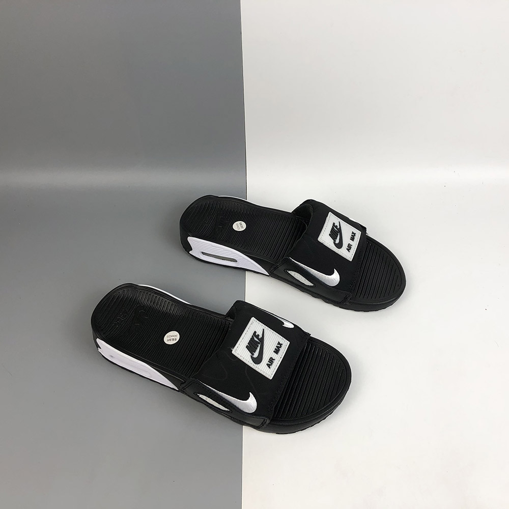 Nike Air Max 90 Slide Black White For Sale – The Sole Line