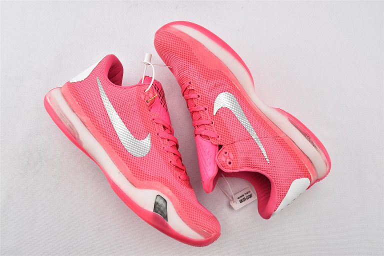 pink and white kobe shoes
