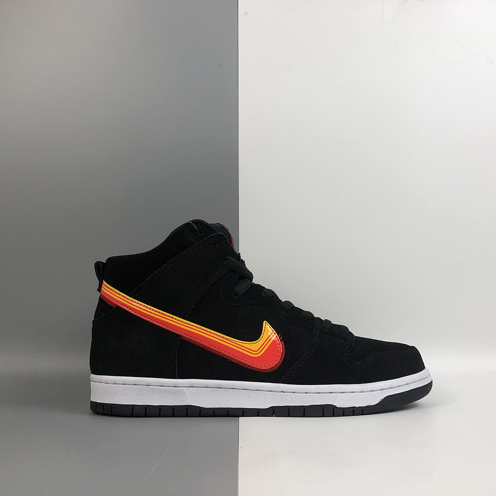 nike sb dunk low black university gold