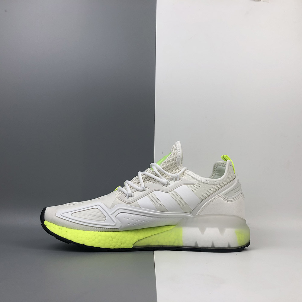 adidas ZX 2K Boost Shoes White/Solar 