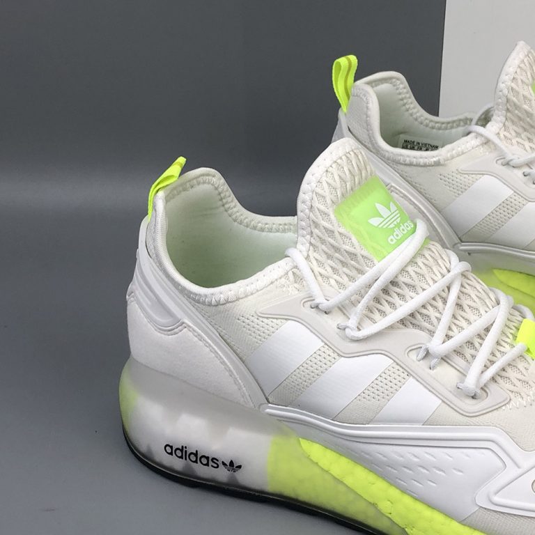 adidas ZX 2K Boost Shoes White/Solar Yellow For Sale â The Sole Line