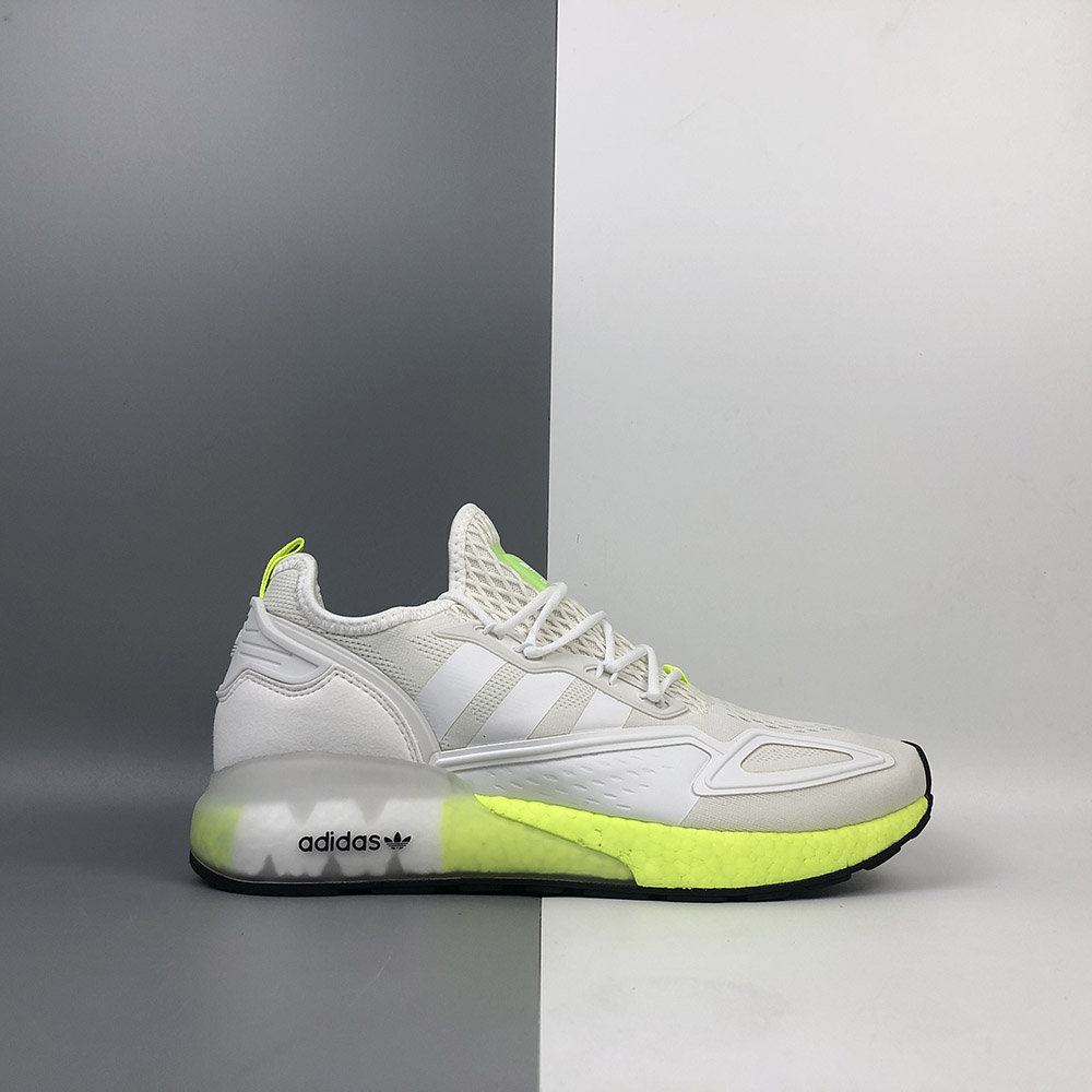 adidas ZX 2K Boost Shoes White/Solar 