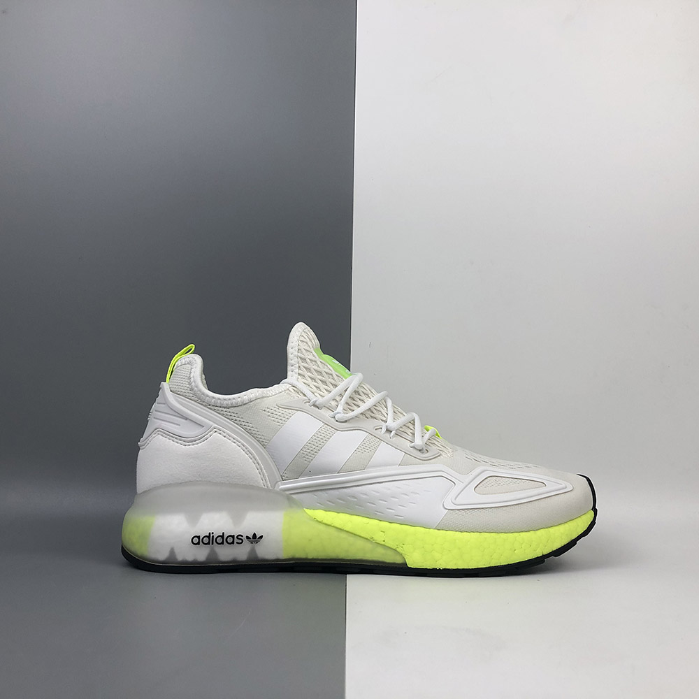 adidas ZX 2K Shoes White/Solar Yellow For Sale – The Sole Line