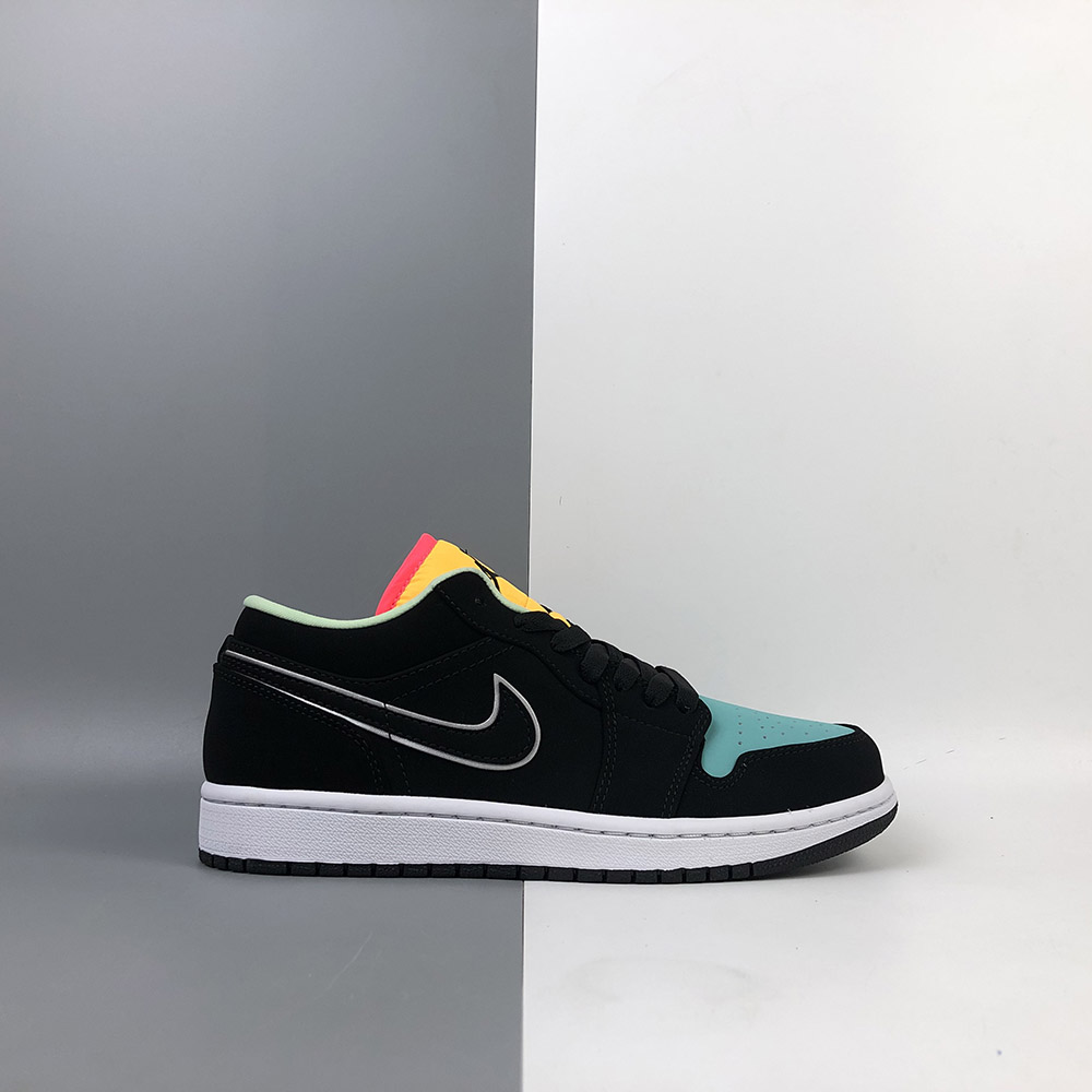 air jordan 1 low black aurora