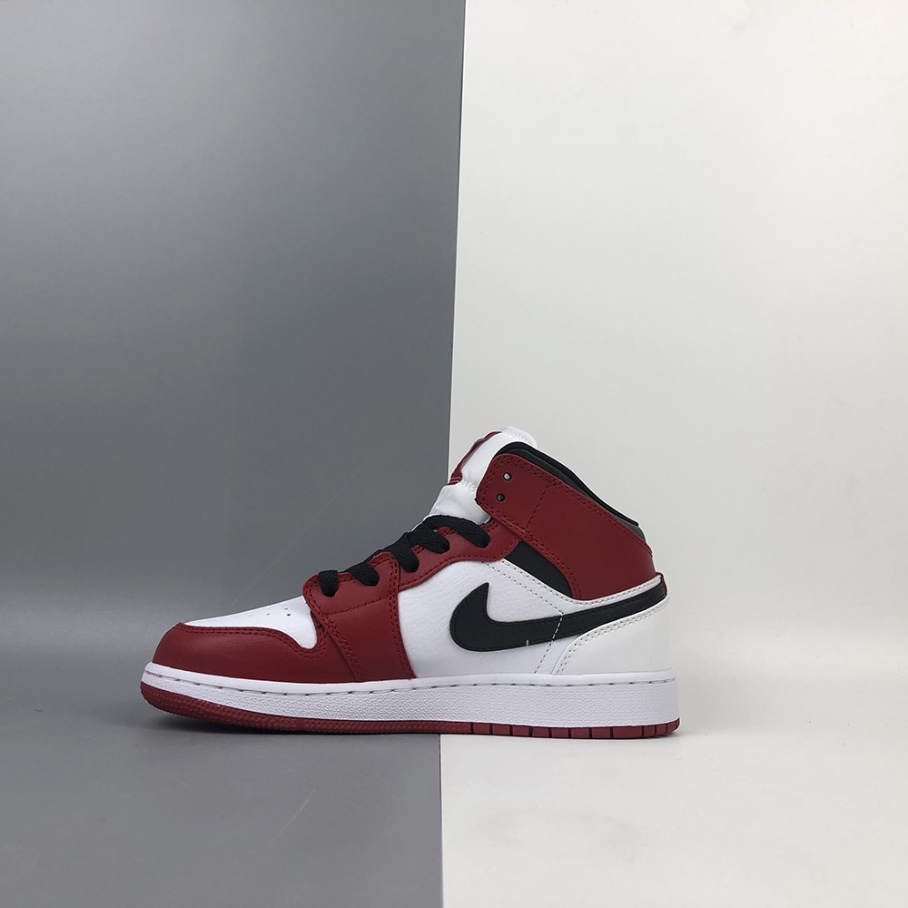 nike air jordan 1 mid red white