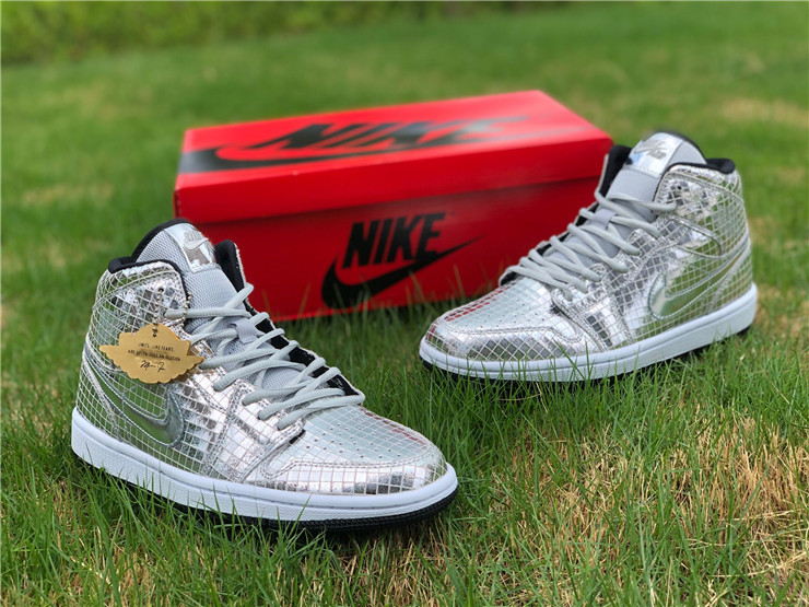 Air-Jordan-1-Mid-Disco-Ball-Metallic-Silver-Black-White-For-Sale-1