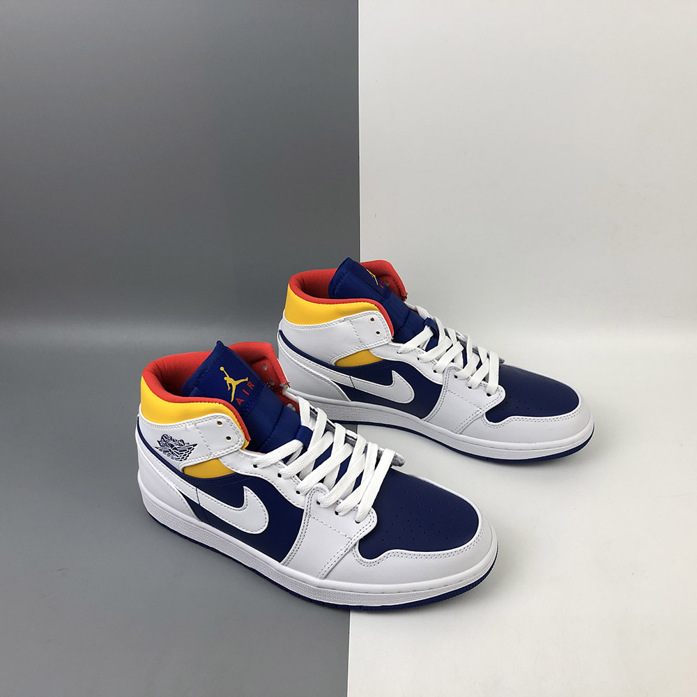 jordan 1 white laser orange deep royal blue