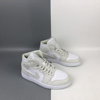 air jordan 1 mid spruce aura white