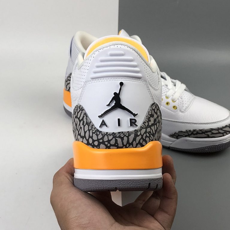 jordan 3 white laser orange